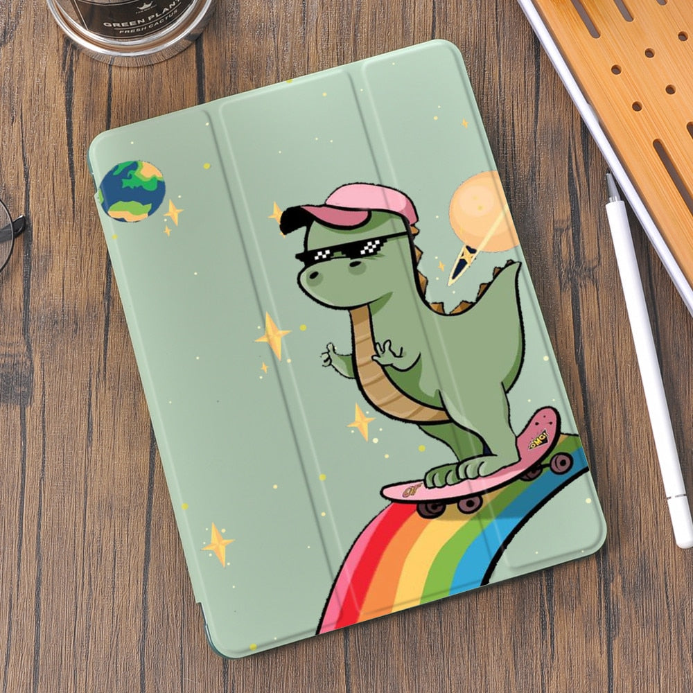 Dinosaur Case with Pencil Holder for iPad