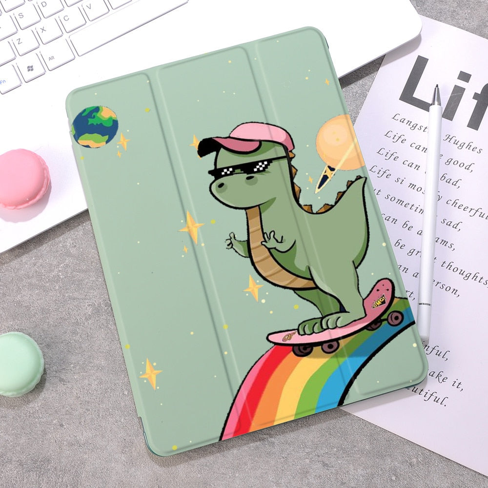 Dinosaur Case with Pencil Holder for iPad
