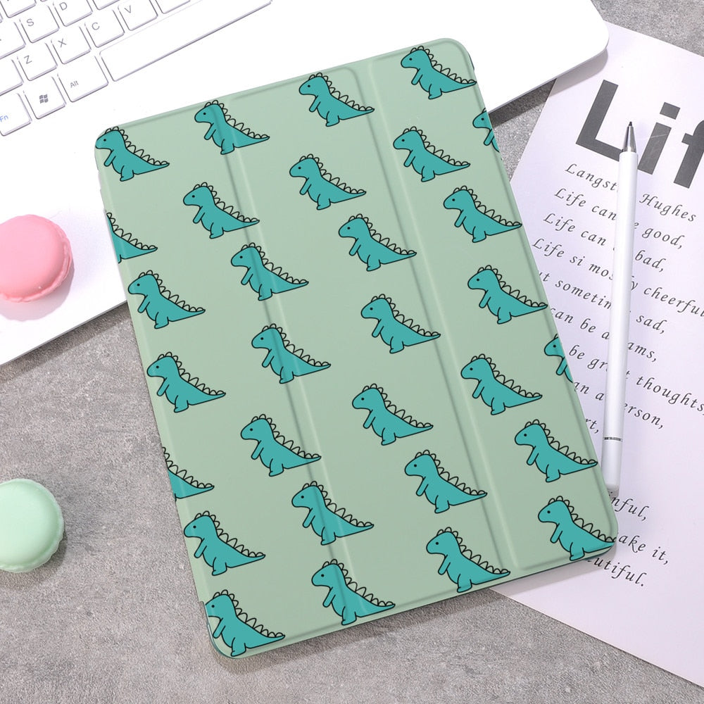 Dinosaur Case with Pencil Holder for iPad