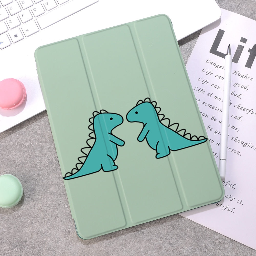 Dinosaur Case with Pencil Holder for iPad