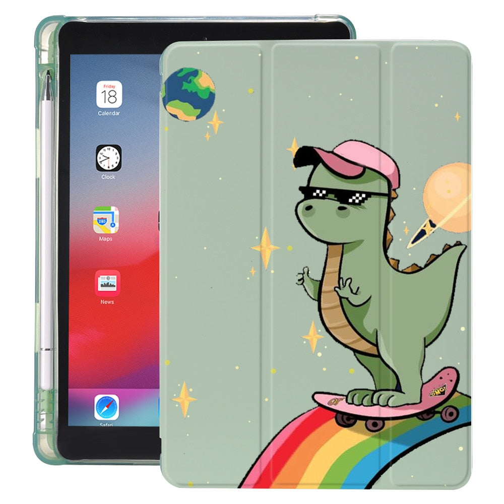 Dinosaur Case with Pencil Holder for iPad