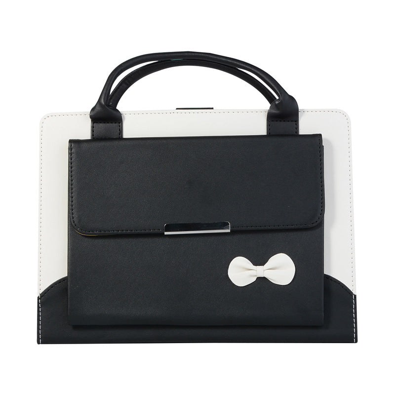Faux Leather Handbag Protective Case for iPad-Tabletory-Black-iPad Mini 5 7.9 inch-