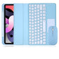 Cute iPad case with touchpad, keyboard and mouse-Tabletory-Haze Blue iPad case with touchpad keyboard & mouse-iPad Air 4 10.9 inch-